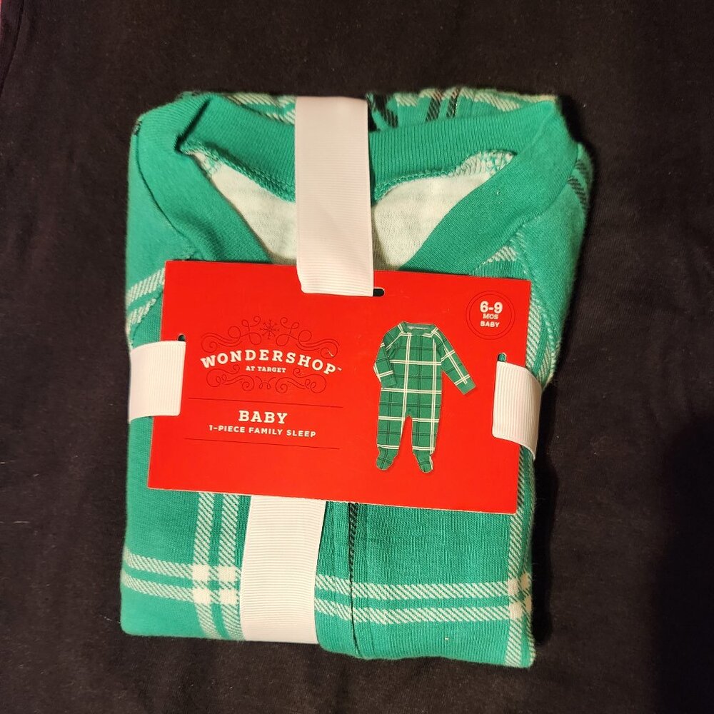 Green Plaid Baby Sleeper